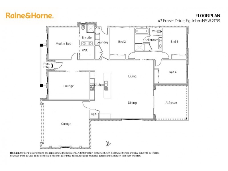43 Fraser Drive, Eglinton NSW 2795 Floorplan