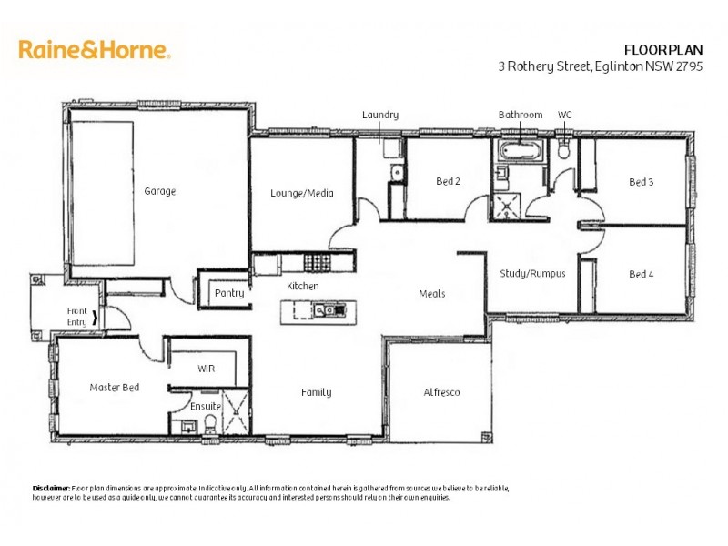 3 Rothery Street, Eglinton NSW 2795 Floorplan