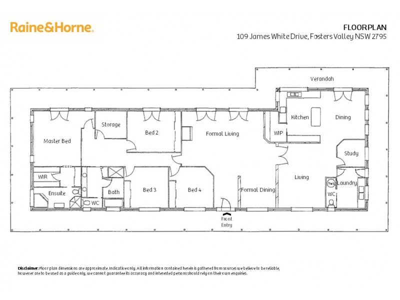 109 James White Drive, Fosters Valley NSW 2795 Floorplan