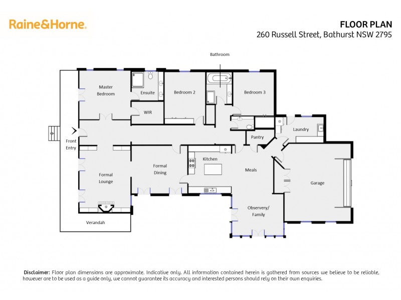 260 Russell Street, Bathurst NSW 2795 Floorplan