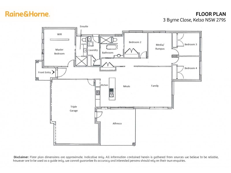 3 Byrne Close, Kelso NSW 2795 Floorplan