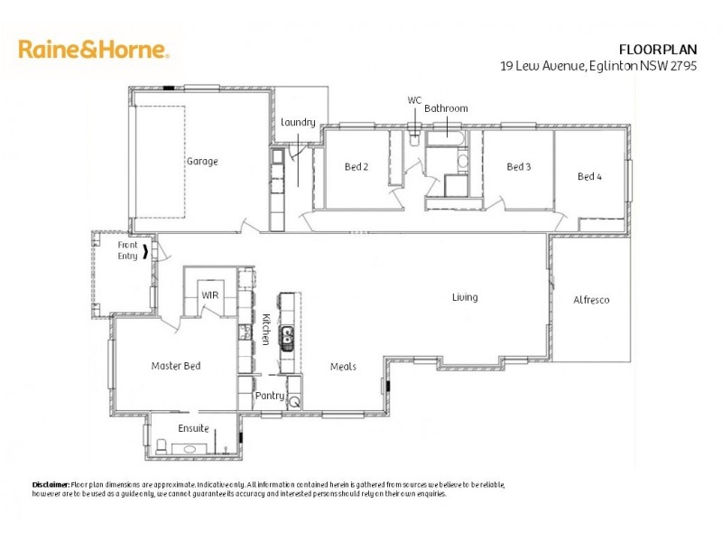 19 Lew Avenue, Eglinton NSW 2795 Floorplan