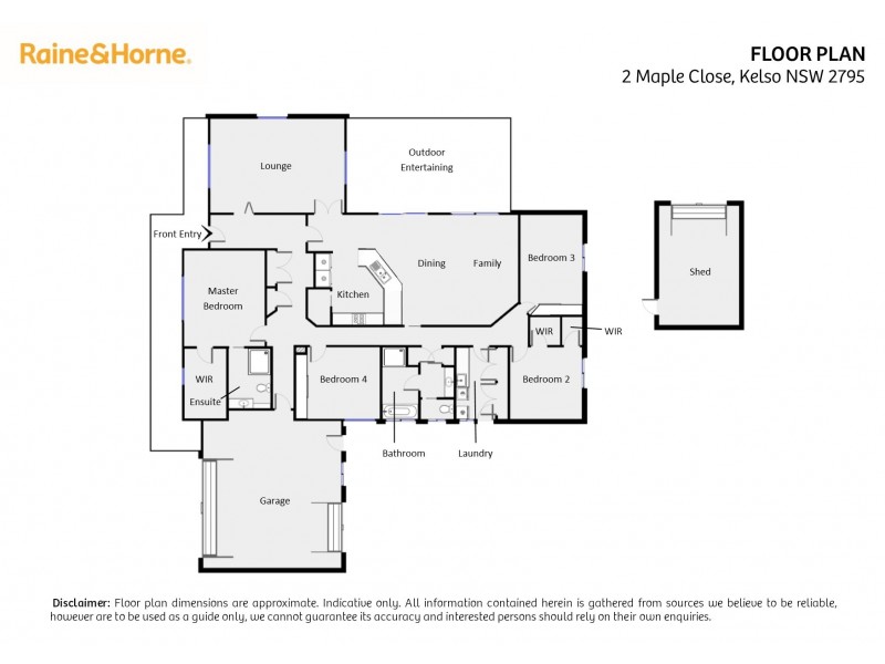 2 Maple Close, Kelso NSW 2795 Floorplan