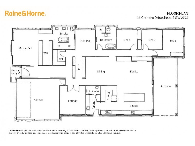 38 Graham Drive, Kelso NSW 2795 Floorplan
