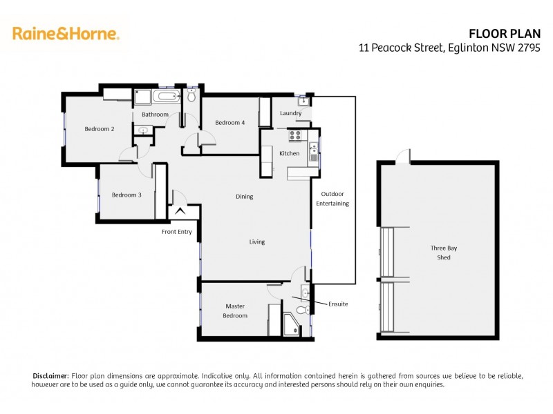 11 Peacock Street, Eglinton NSW 2795 Floorplan