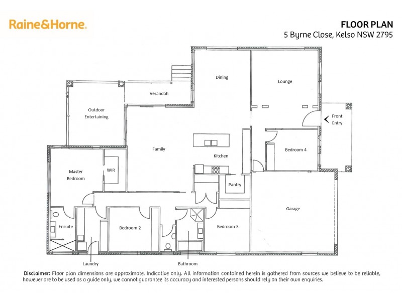 5 Byrne Close, Kelso NSW 2795 Floorplan