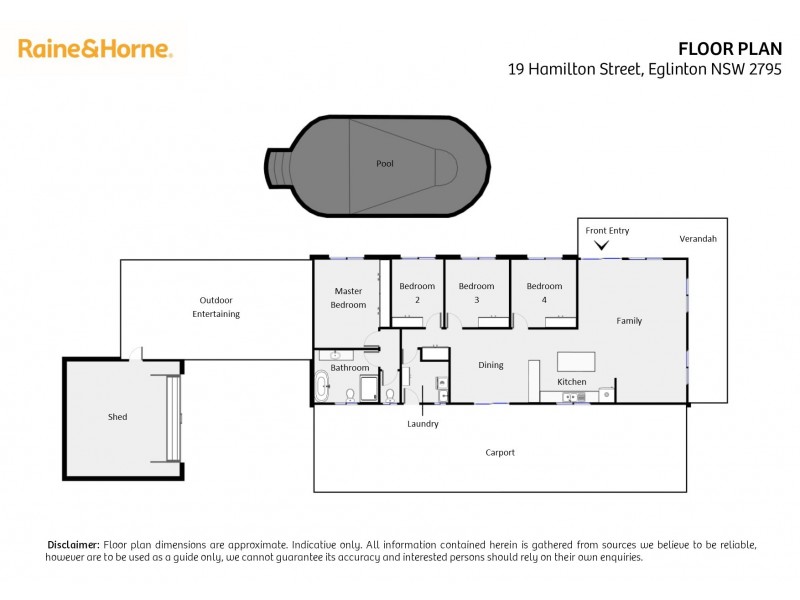 19 Hamilton Street, Eglinton NSW 2795 Floorplan