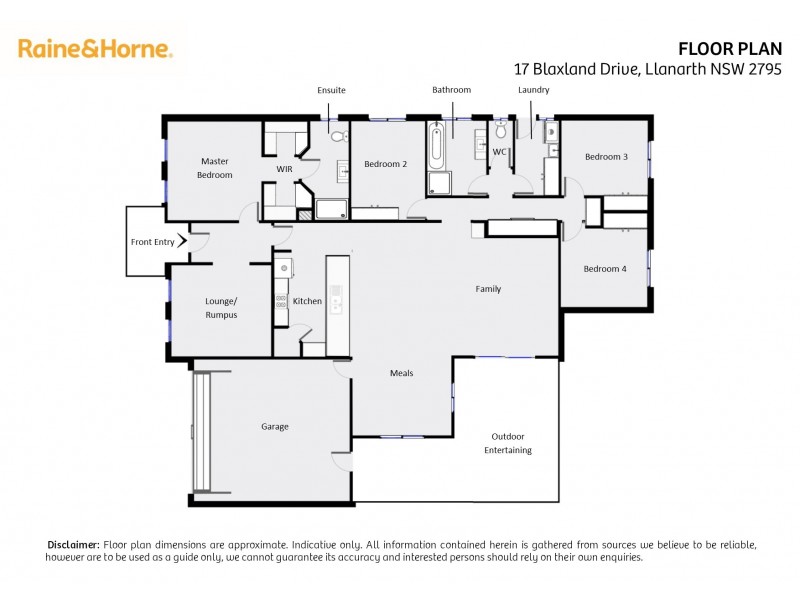 17 Blaxland Drive, Llanarth NSW 2795 Floorplan