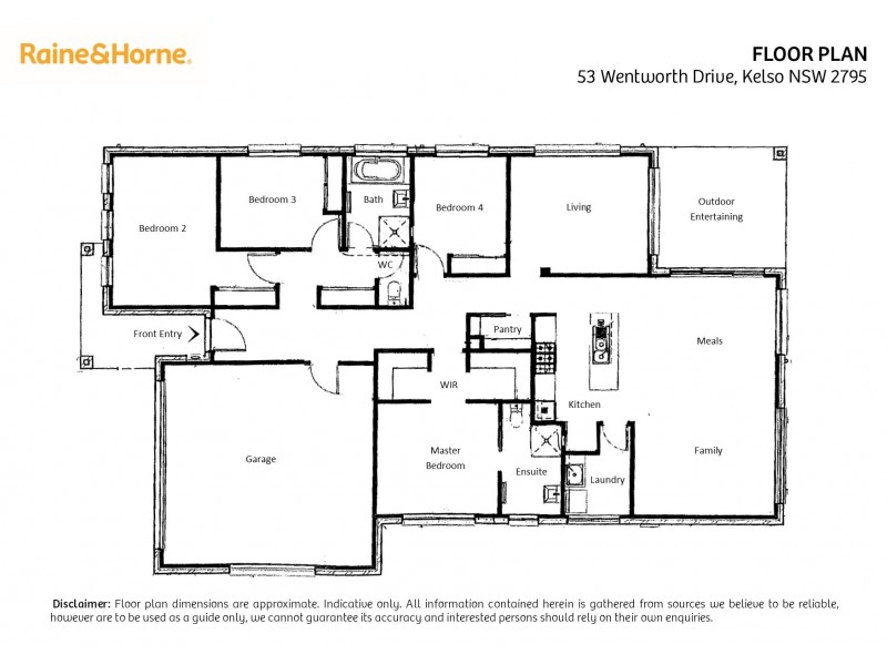 53 Wentworth Drive, Kelso NSW 2795 Floorplan