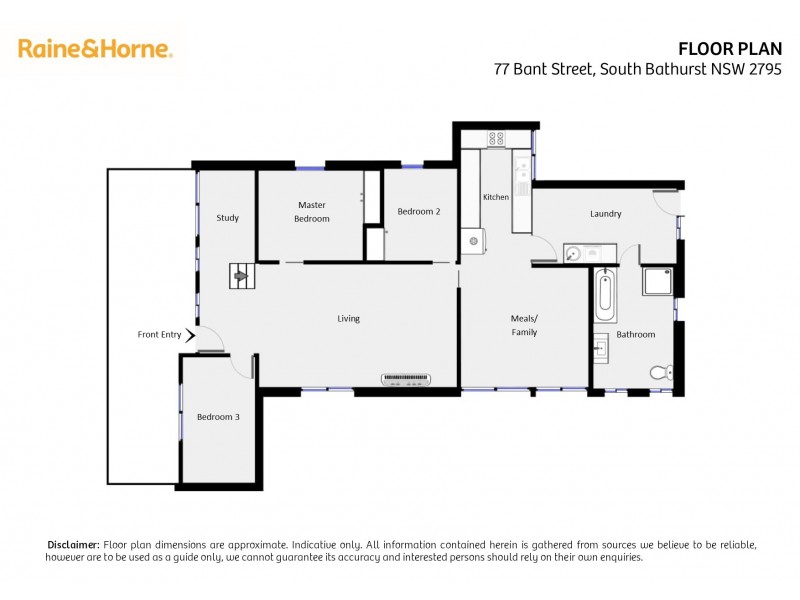 77 Bant Street, South Bathurst NSW 2795 Floorplan