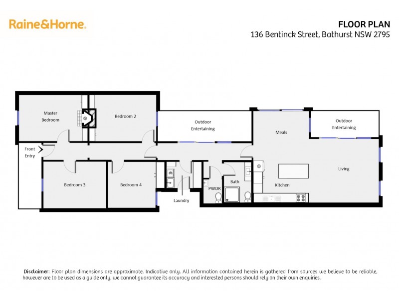 136 Bentinck Street, Bathurst NSW 2795 Floorplan
