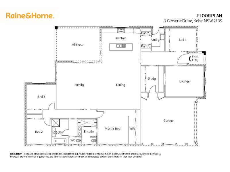9 Gibsone Drive, Kelso NSW 2795 Floorplan