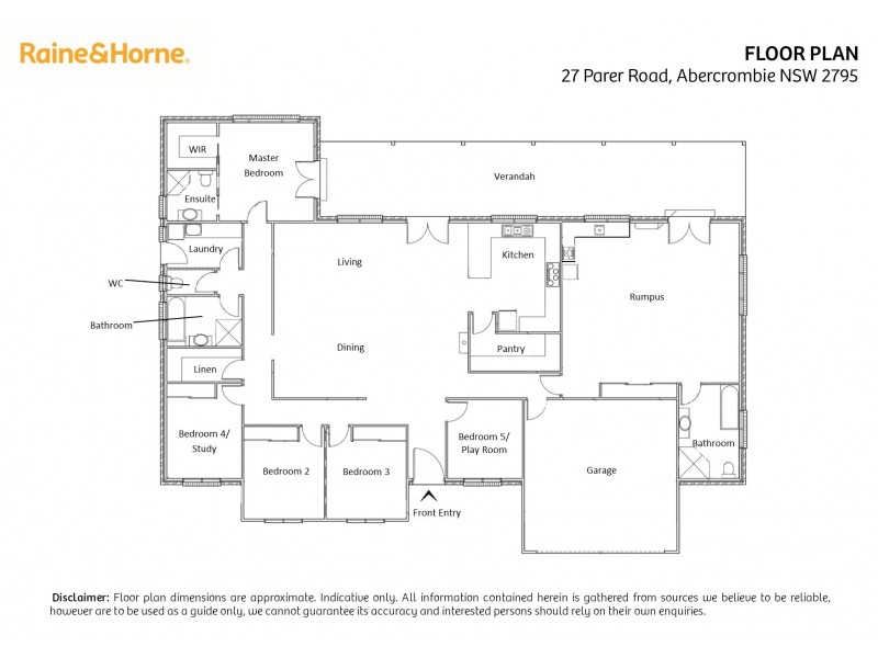 27 Parer Road, Abercrombie NSW 2795 Floorplan