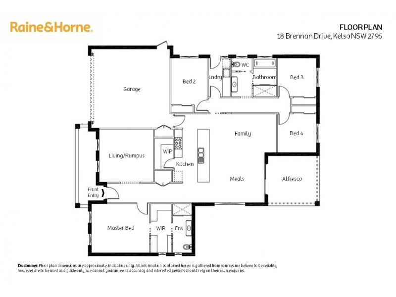 18 Brennan Drive, Kelso NSW 2795 Floorplan