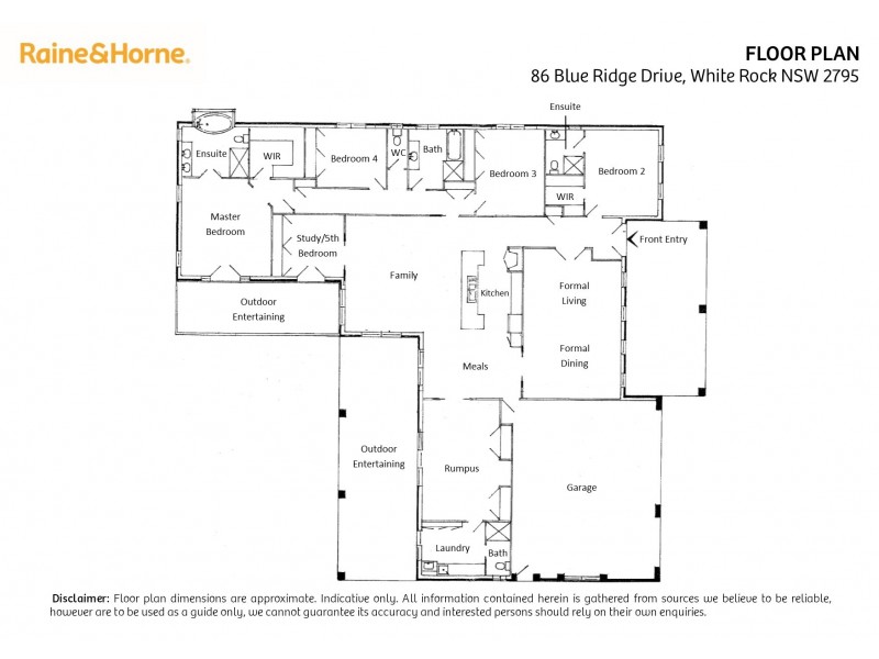 86 Blue Ridge Drive, White Rock NSW 2795 Floorplan