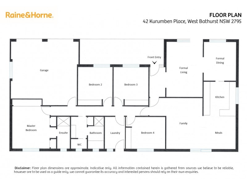 42 Kurumben Place, West Bathurst NSW 2795 Floorplan