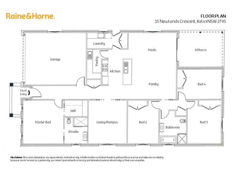 15 Newlands Crescent, Kelso NSW 2795 Floorplan
