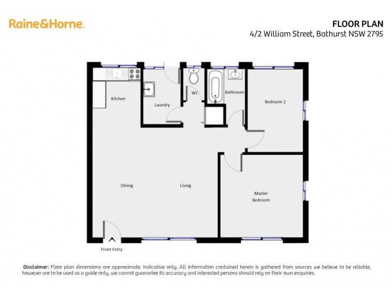 4/2 William Street, Bathurst NSW 2795 Floorplan