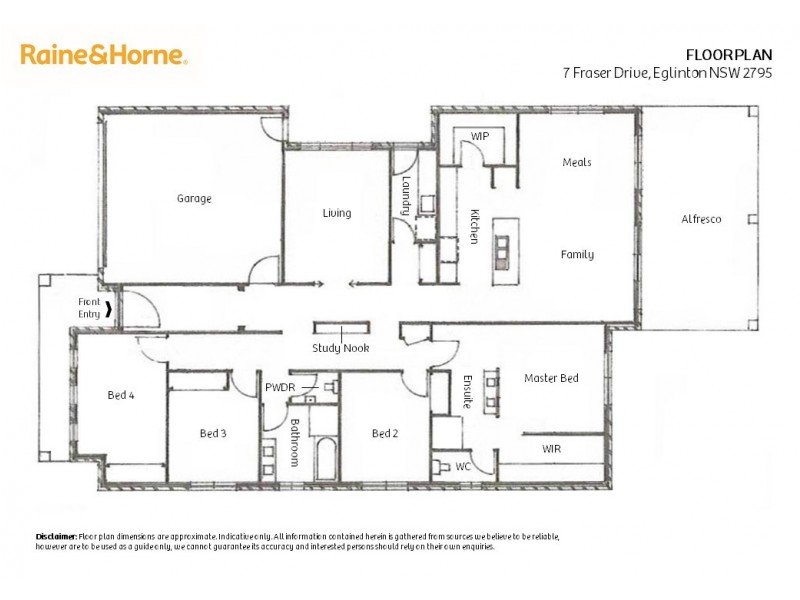 7 Fraser Drive, Eglinton NSW 2795 Floorplan