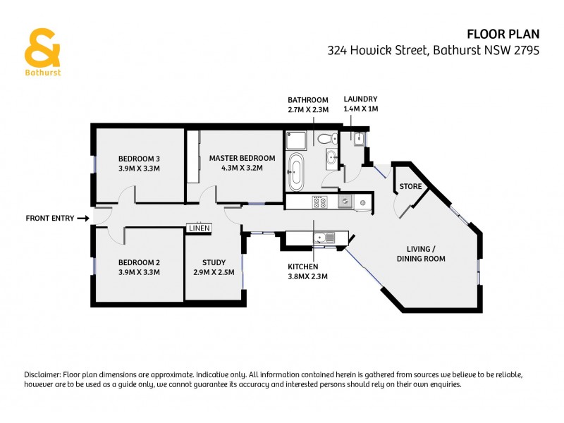 324 Howick Street, Bathurst NSW 2795 Floorplan