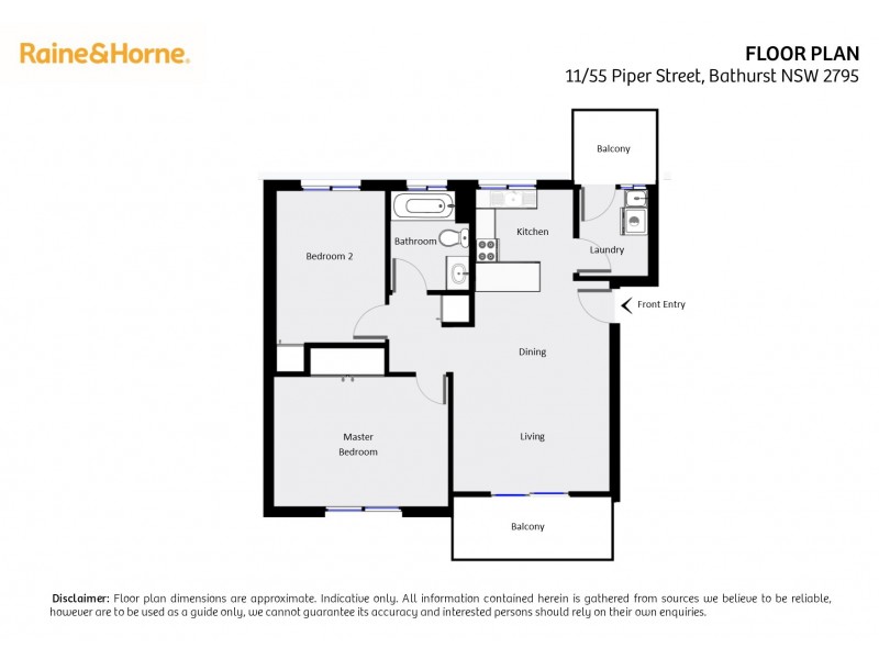 11/55 Piper Street, Bathurst NSW 2795 Floorplan