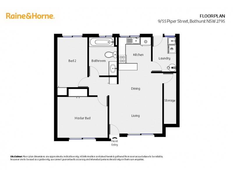 9/55 Piper Street, Bathurst NSW 2795 Floorplan