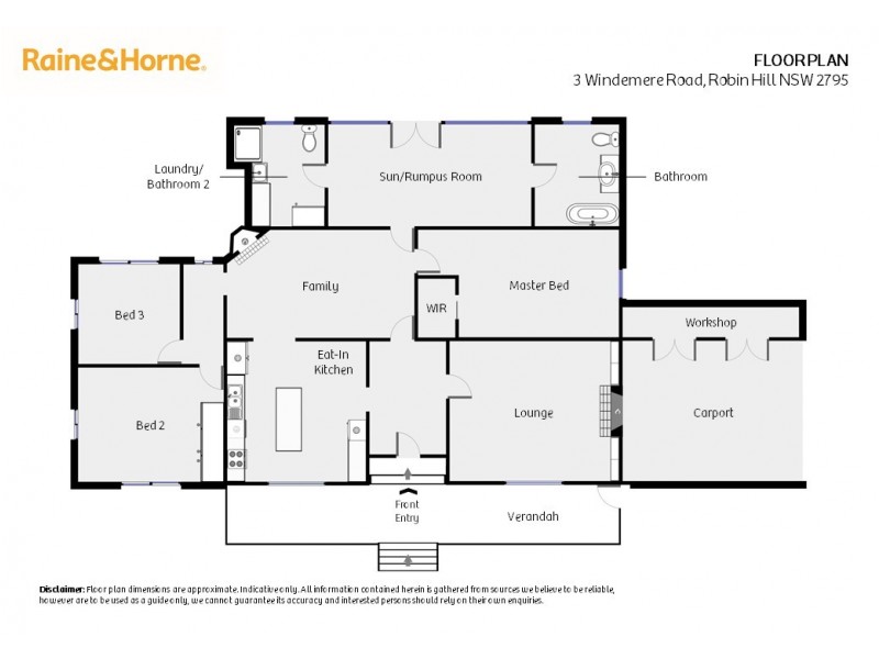 3 Windemere Road, Robin Hill NSW 2795 Floorplan