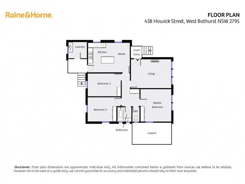 438 Howick Street, West Bathurst NSW 2795 Floorplan
