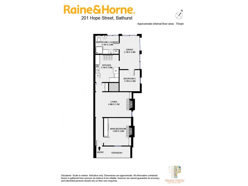 201 Hope Street, Bathurst NSW 2795 Floorplan