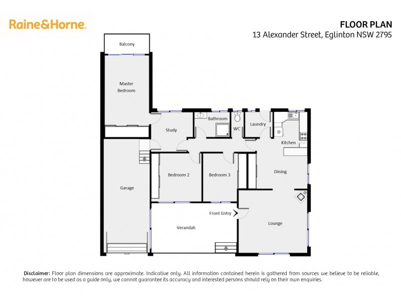 13 Alexander Street, Eglinton NSW 2795 Floorplan