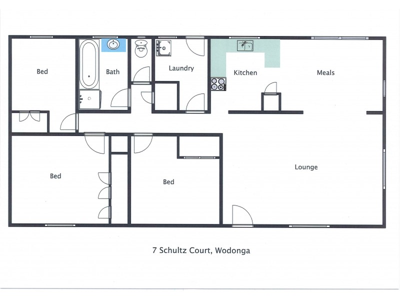 7 Schultz Court, Wodonga VIC 3690 Floorplan