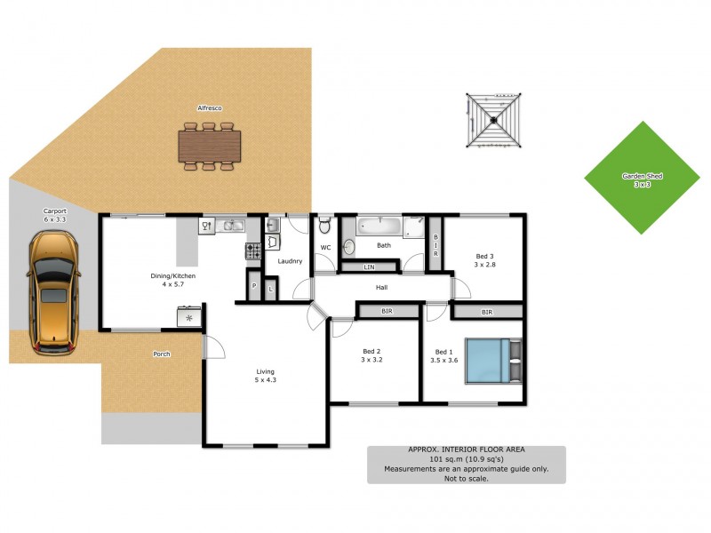 6 Jason Circuit, Wodonga VIC 3690 Floorplan