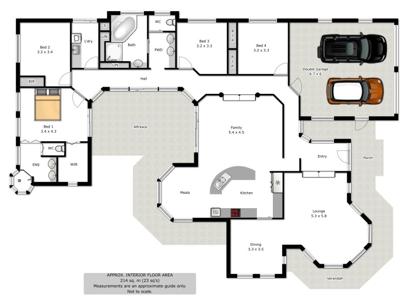 1 Haldon Court, Wodonga VIC 3690 Floorplan