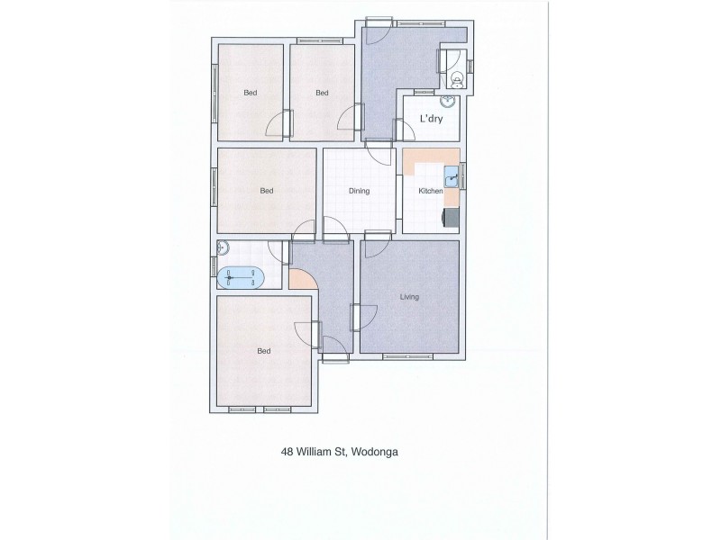 48 William Street, Wodonga VIC 3690 Floorplan