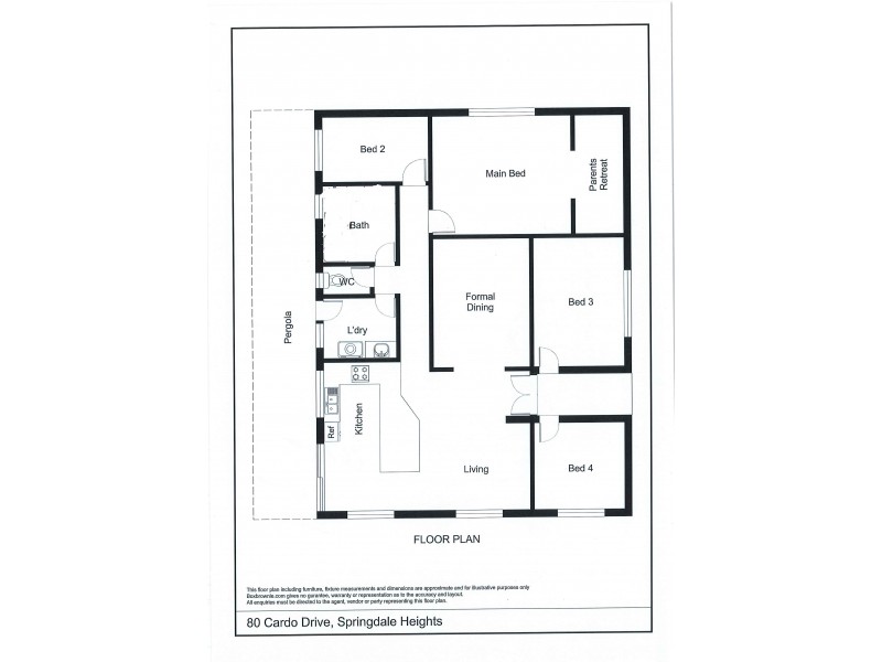 80 Cardo Drive, Springdale Heights NSW 2641 Floorplan