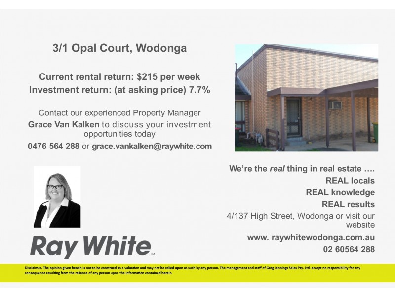 3/1 Opal Court, Wodonga VIC 3690