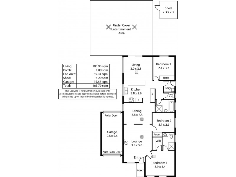 3 Airdrie Avenue, Parafield Gardens SA 5107 Floorplan