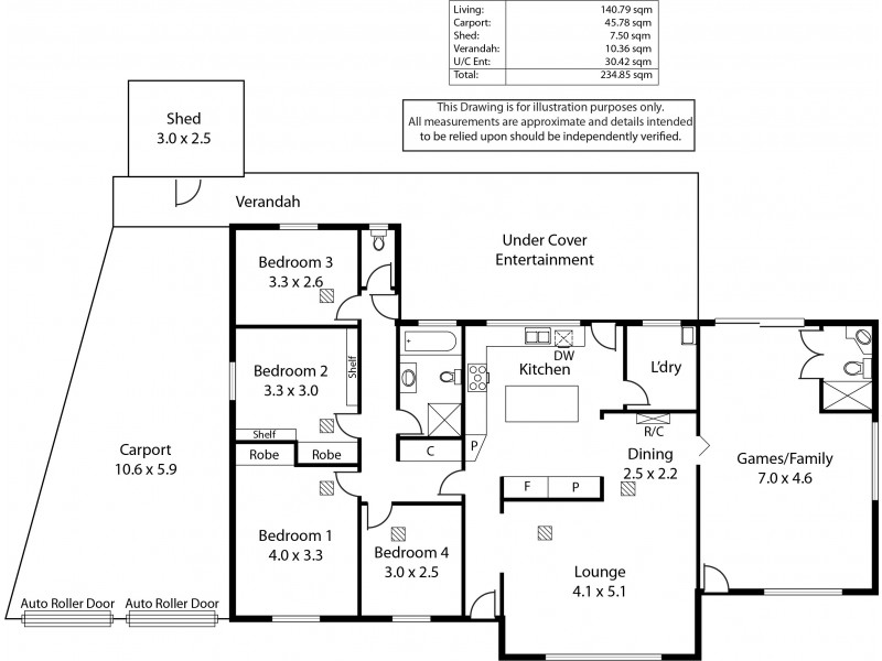 8 Brabham Crescent, Gulfview Heights SA 5096 Floorplan