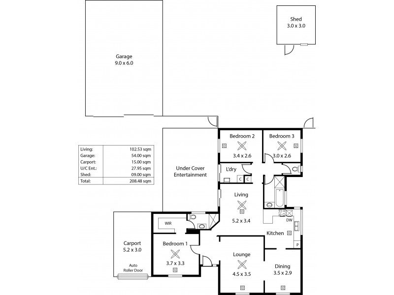 18 Swallow Crescent, Parafield Gardens SA 5107 Floorplan