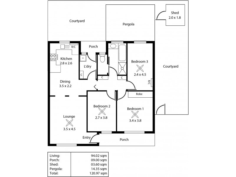 12/14 Vera Street, Paralowie SA 5108 Floorplan