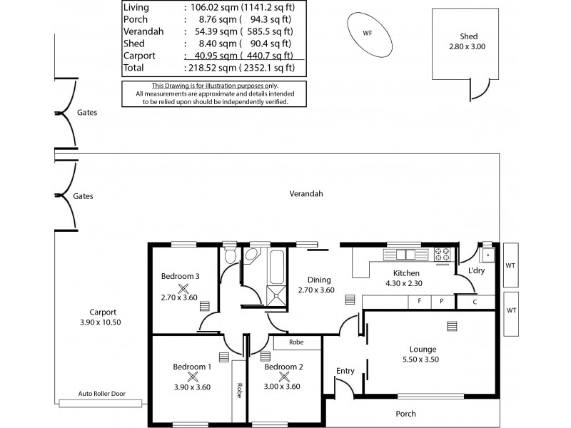 9 Miranda Road, Paralowie SA 5108 Floorplan