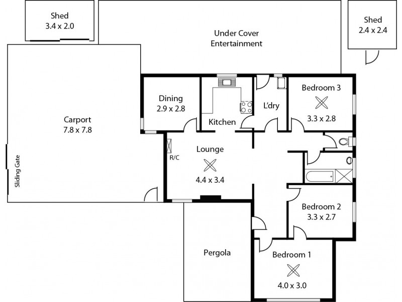 2 Beverley Avenue, Salisbury SA 5108 Floorplan