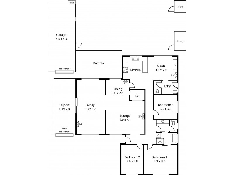 1 Hanlin Court, Parafield Gardens SA 5107 Floorplan