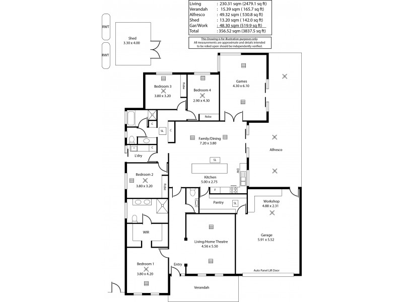 10 Highgrove Court, Andrews Farm SA 5114 Floorplan