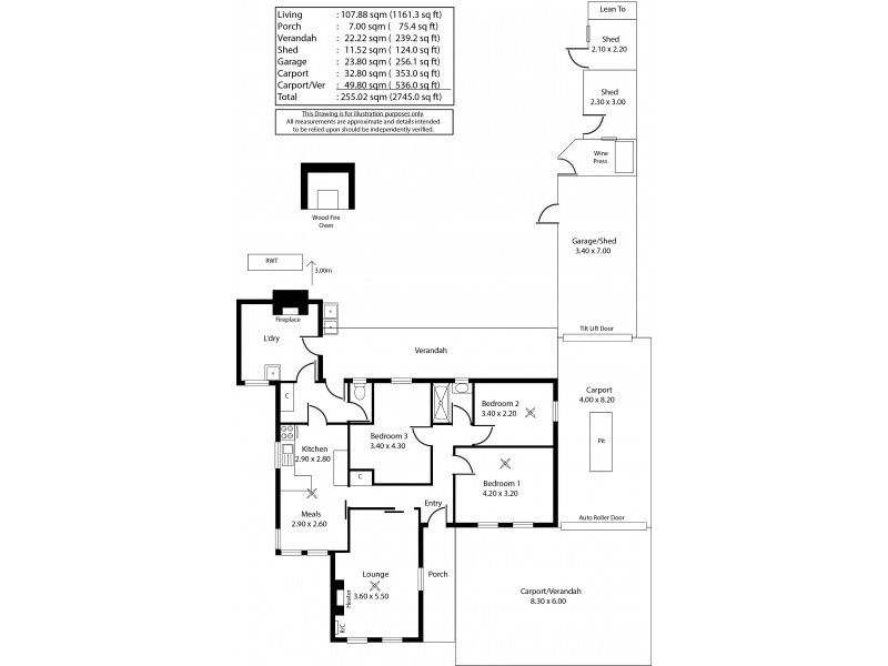 12 Wayford Street, Elizabeth Vale SA 5112 Floorplan