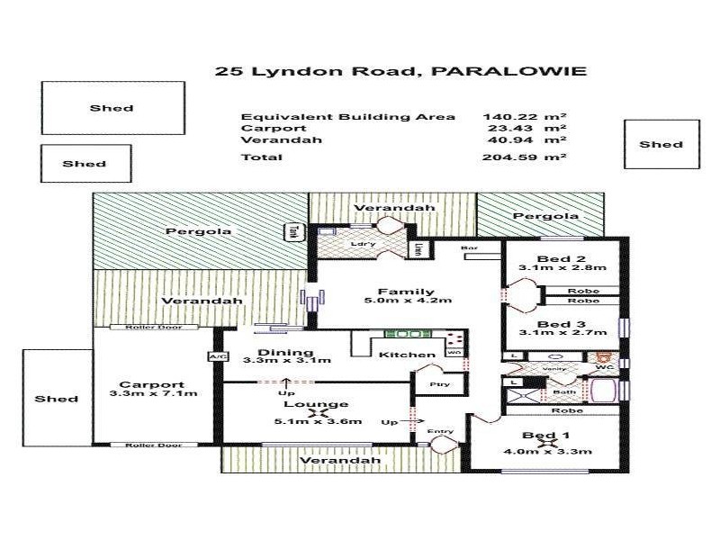25 Lyndon Road, Paralowie SA 5108 Floorplan