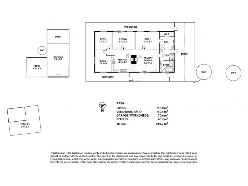 43 Valley Road, Prospect Hill SA 5201 Floorplan