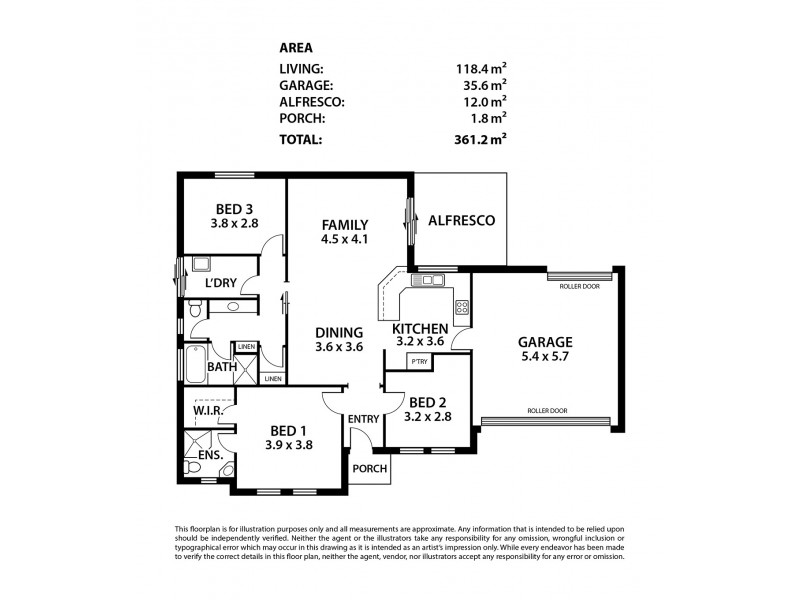 1307A Bull Creek Road, Ashbourne SA 5157 Floorplan