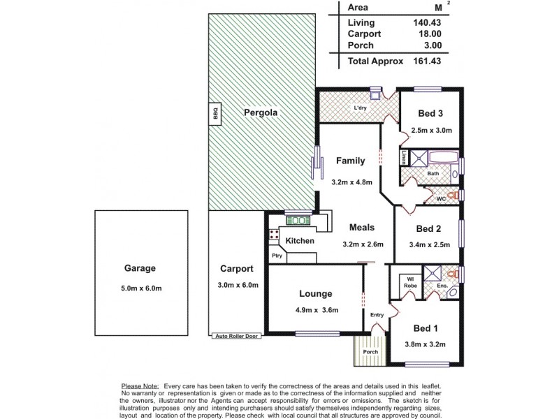 14 Michelmore Drive, Meadows SA 5201 Floorplan