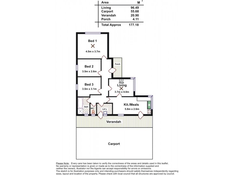 19 Kingrose Street, Macclesfield SA 5153 Floorplan